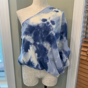 Vestique| Tie-dye one shoulder top| Size Small